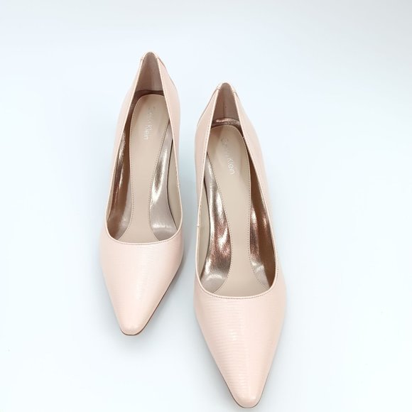 CALVIN KLEIN DOLLY CREAM/PINK 7.5M HEELS - Picture 13 of 14